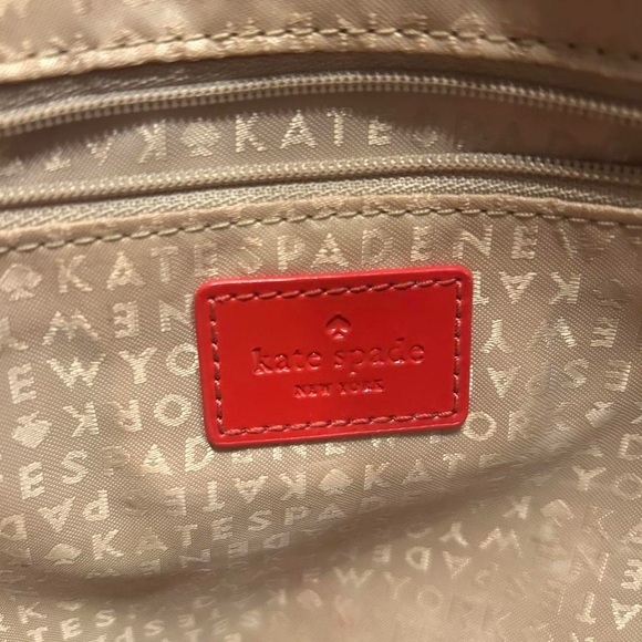 Kate Spade Red Perforated Harmony Metro Heart Tote Bag - Picture 5 of 6